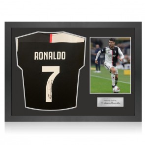 RONALDO autograph jersey shoe photo display  Framed jersey, T shirt frame, Jersey  display
