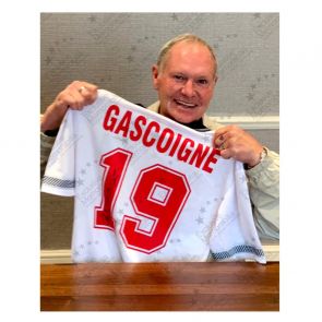paul gascoigne signed rangers shirt