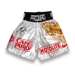 Signed Manny Pacquiao Boxing Memorabilia | Gloves, Shorts