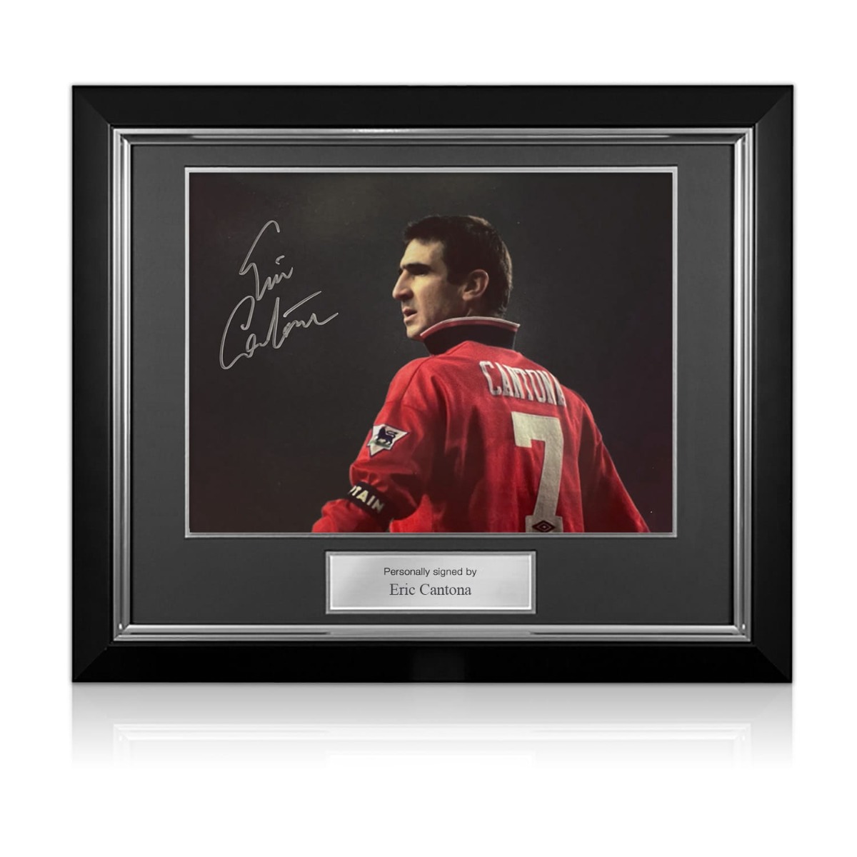 Cantona Signed Man Utd Photo Framed | Exclusive Memorabilia