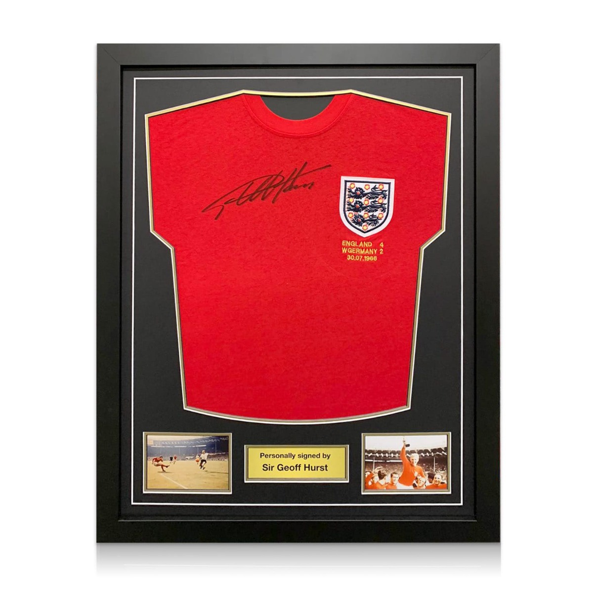 geoff hurst signed england shirt