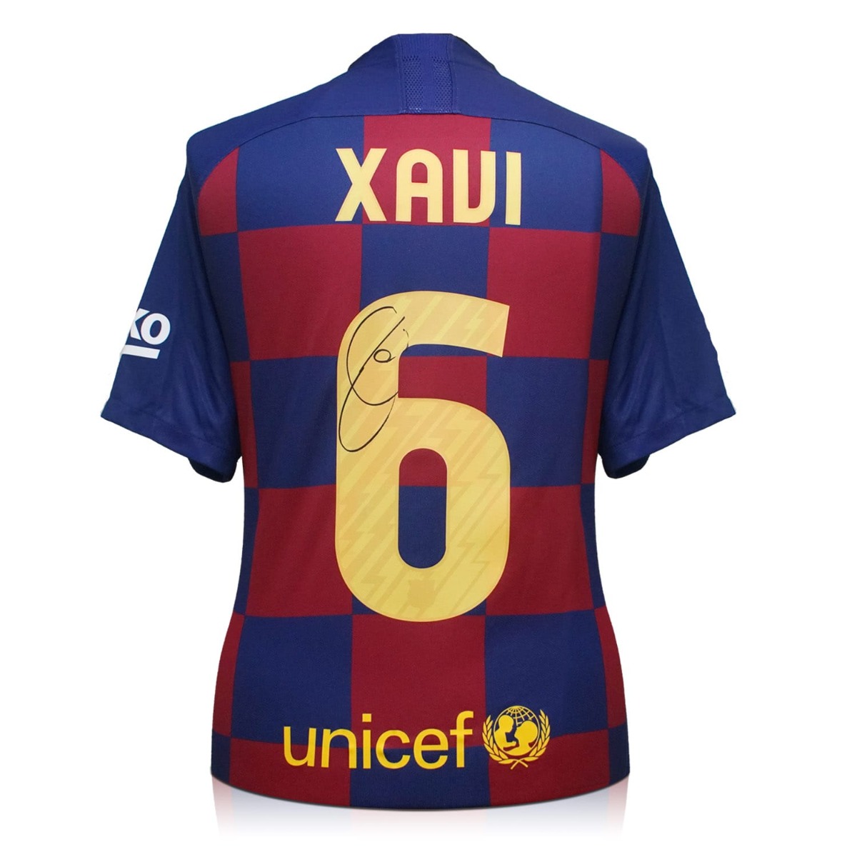 xavi signed jersey