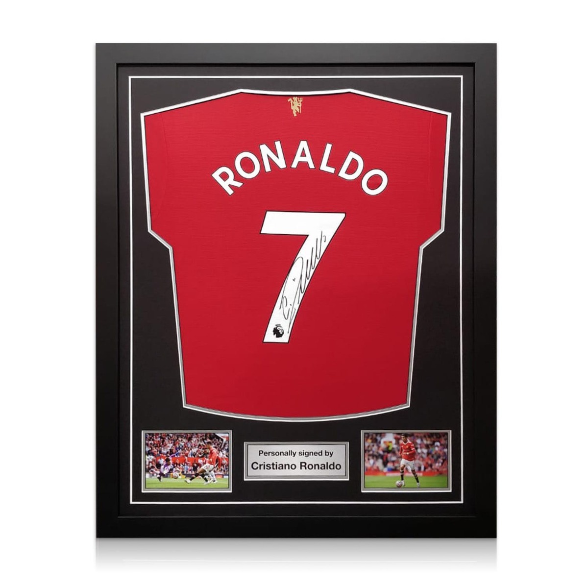 ronaldo signed shirt framed