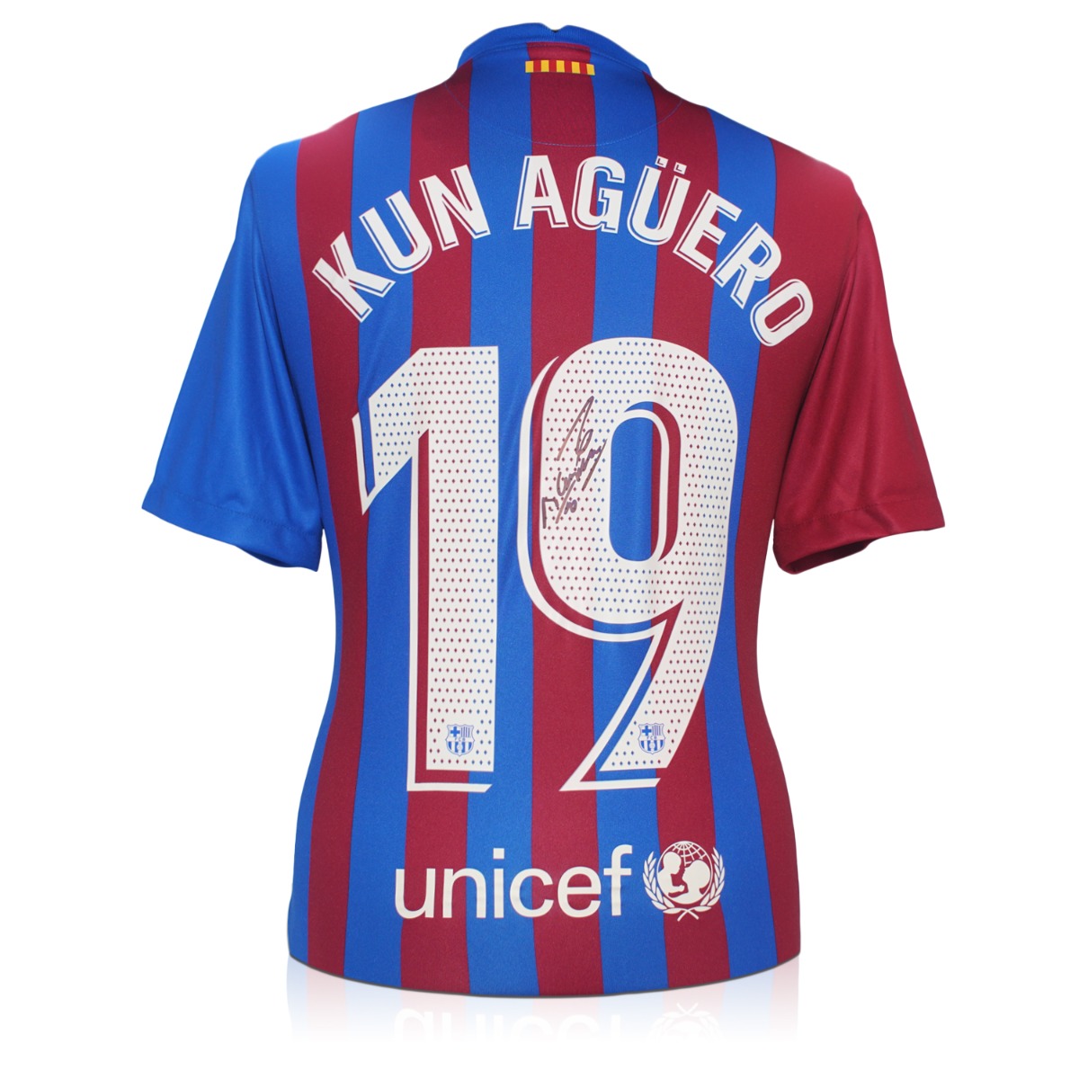 sergio aguero jersey number barcelona