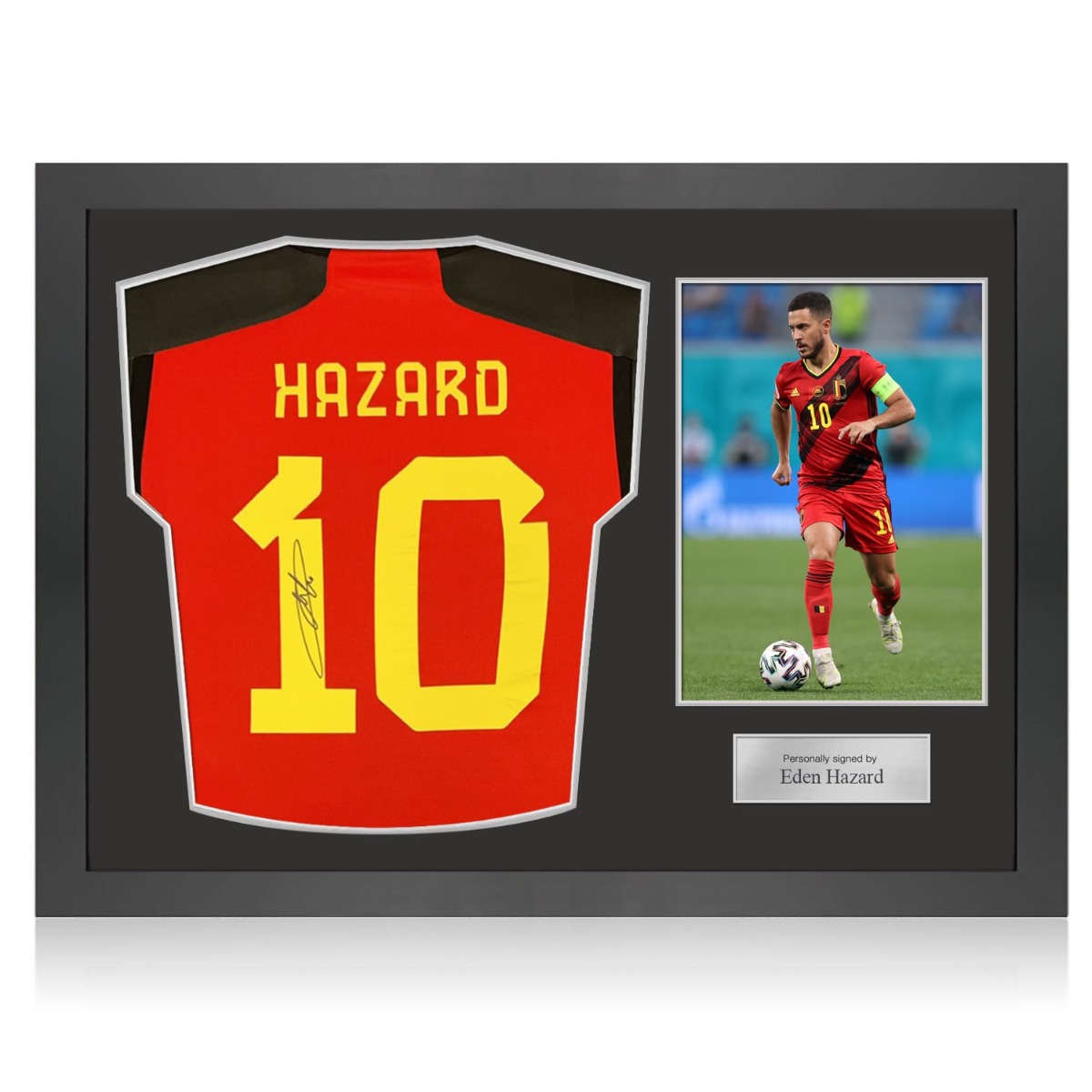 Signiertes "EDEN HAZARD" Trikot vom offers Kapitän Belgiens