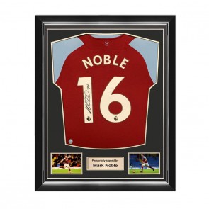 Mark Noble Signed West Ham 2021-22 Football Jersey. Damaged C