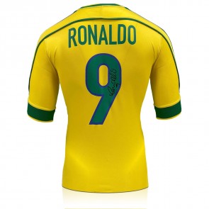 Ronaldo de Lima Signed Original 1998-00 Brazil Football Shirt 
