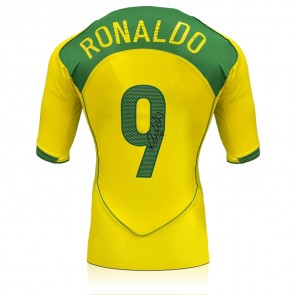 Ronaldo de Lima Signed Original Brazil 2004-06 Football Shirt