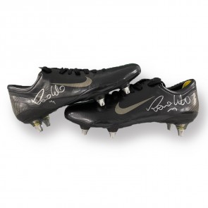 Ronaldo de Lima Signed Nike Mercurial Vapor MV III Football Boots: Charcoal