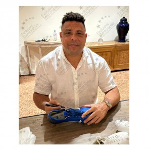 Ronaldo de Lima Signed Nike Mercurial Vapor MV III Football Boots: Racer Blue
