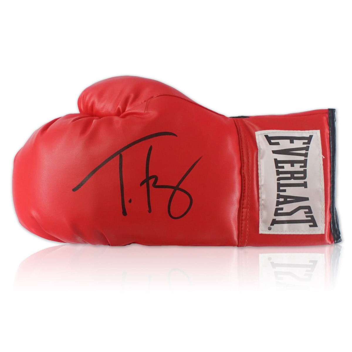 tyson fury signed glove in case