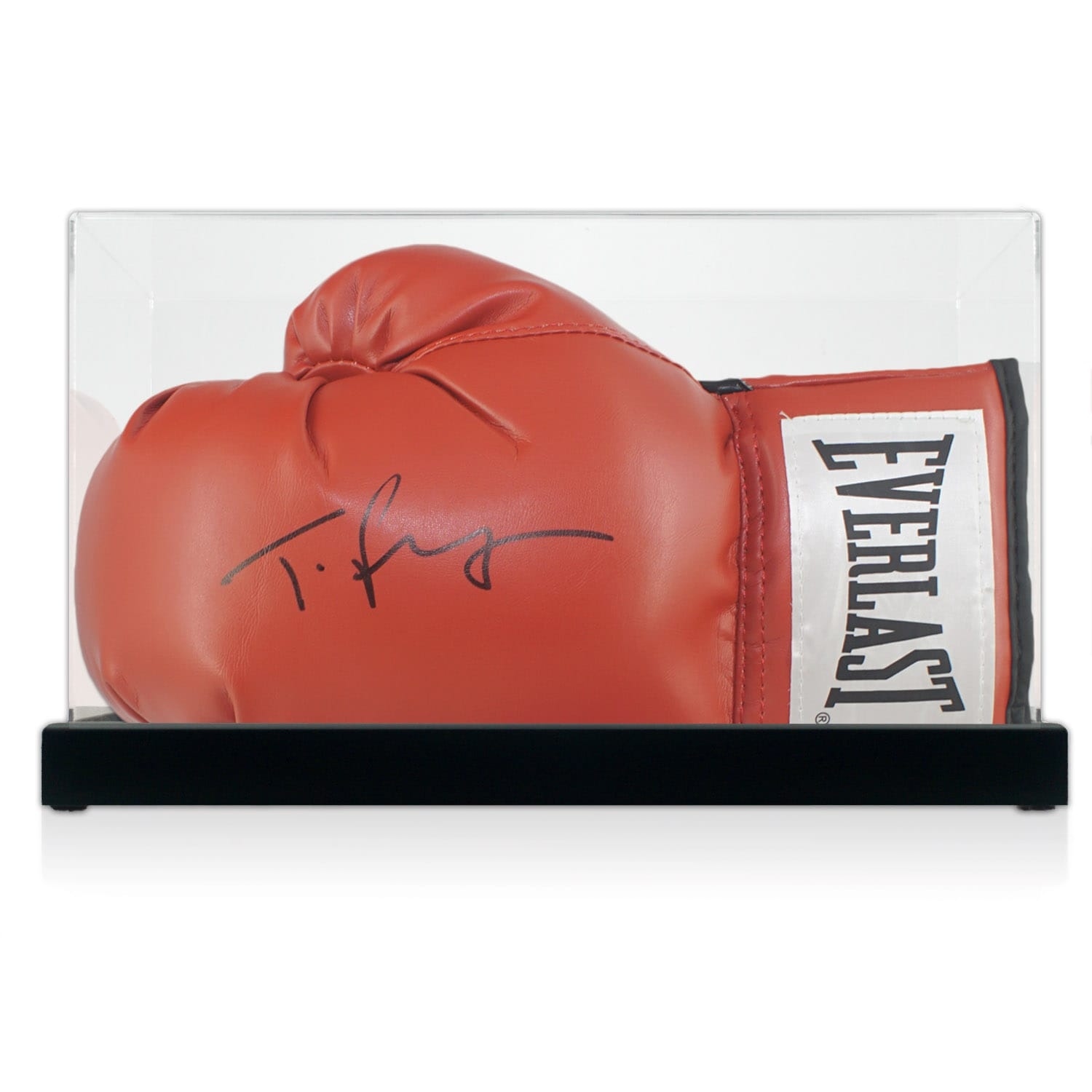 tyson fury signed glove in case