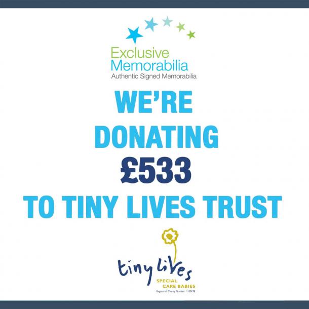 We're donating £533 to Tiny Lives! 